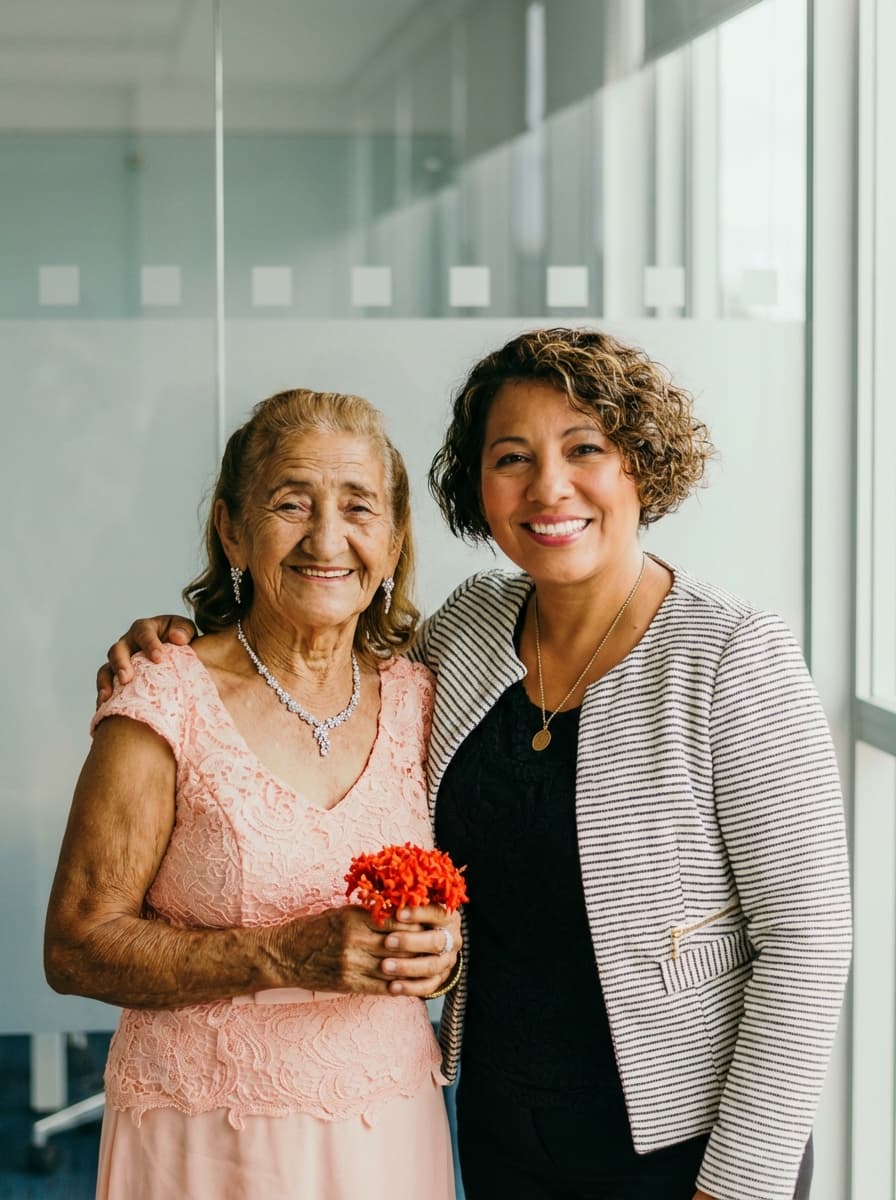 Foto criada com ente querido e usuário juntos